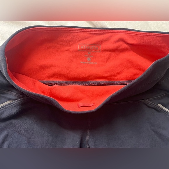 Athleta Gray and Orange Women’s Athletic Workout Exercise Capri Leggings Size XS - Picture 14 of 14